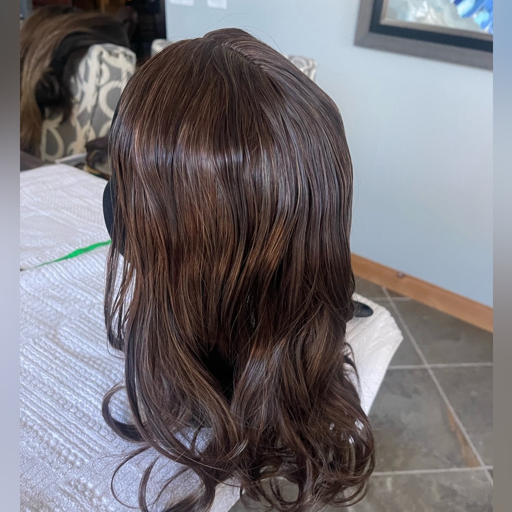 Soft, Wavy Brown Hair Topper/wig NEW